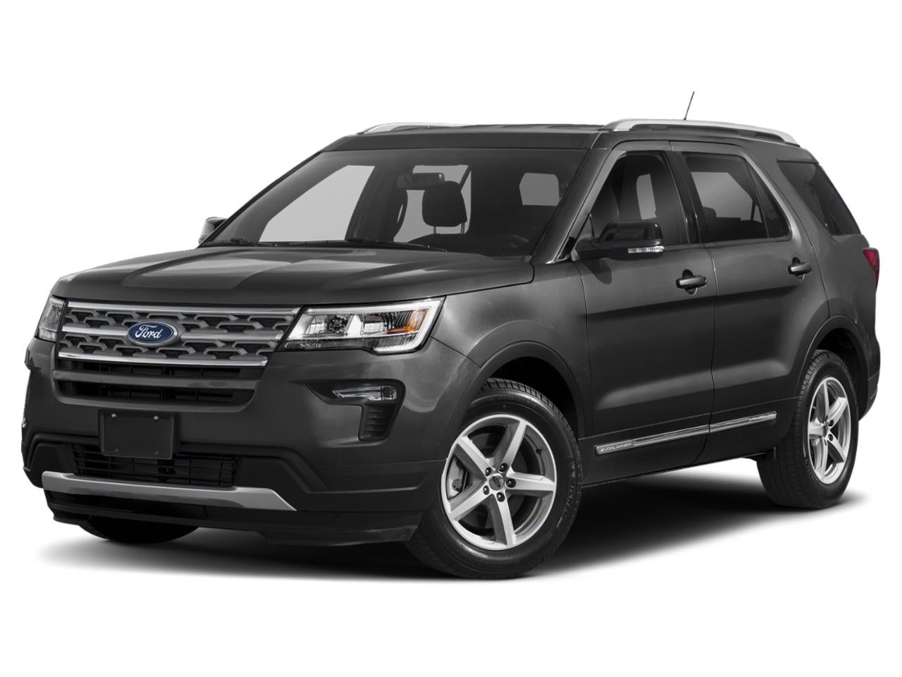 2018 Ford Explorer Sport in Gray — front three-quarter view