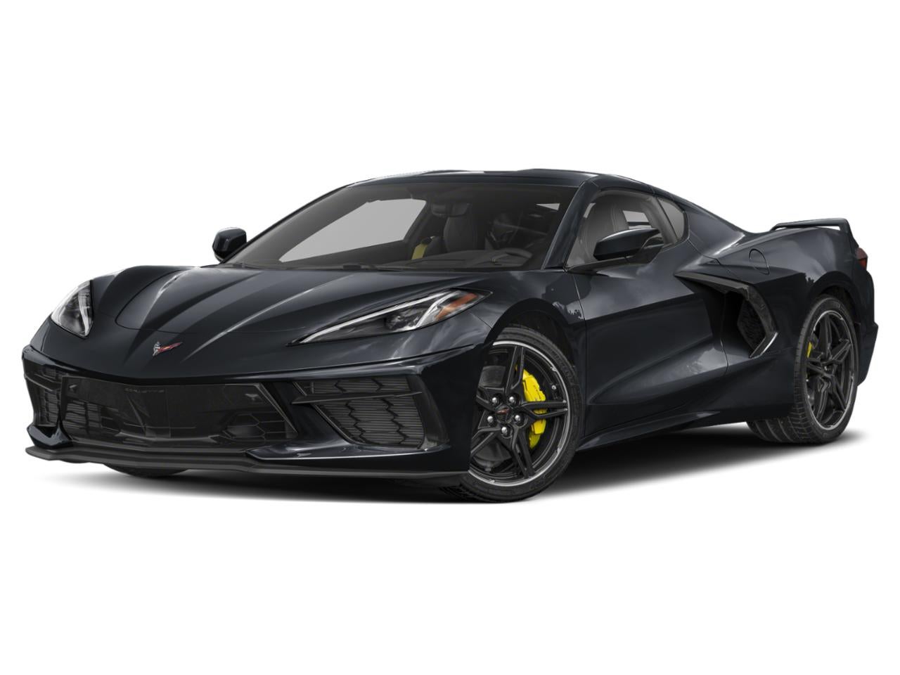 2023 Chevrolet Corvette Stingray 3LT in Black — front three-quarter view