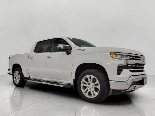 2024 Chevrolet Silverado 1500 LTZ in Summit White — front three-quarter view