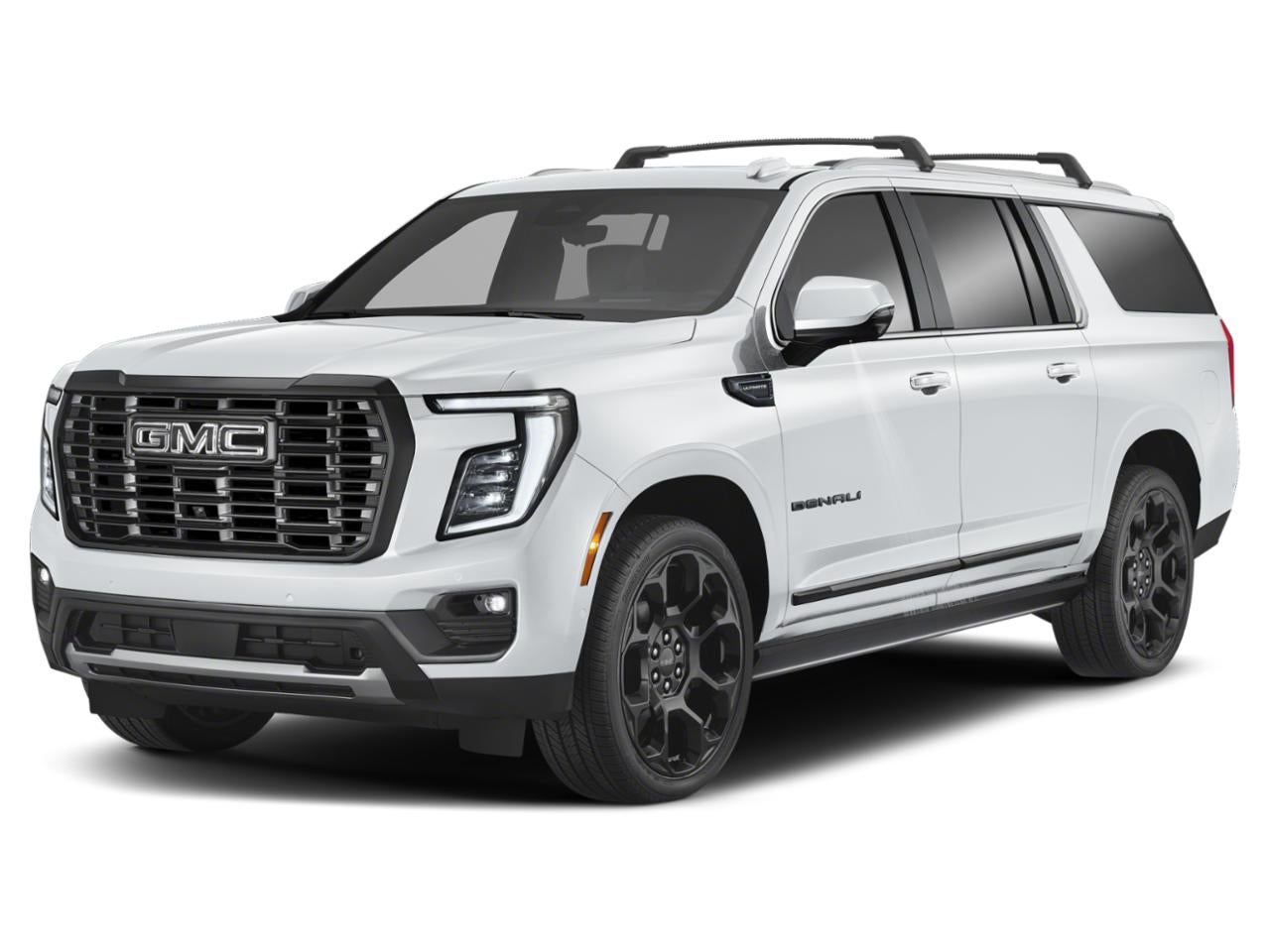 2025 GMC Yukon XL Denali in Summit White — front three-quarter view