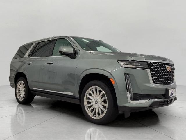 2023 Cadillac Escalade Premium Luxury in Dark Emerald Metallic — front three-quarter view