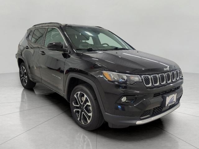 2023 Jeep Compass Limited 4x4 in Black — front three-quarter view