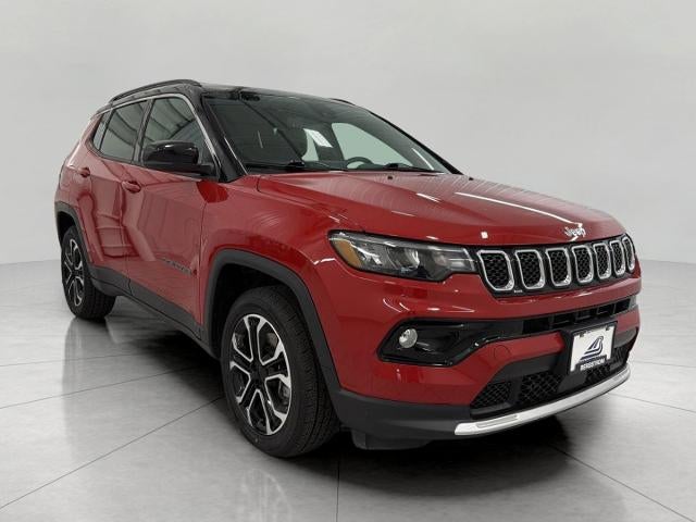 2023 Jeep Compass Limited 4x4 in Red — front three-quarter view