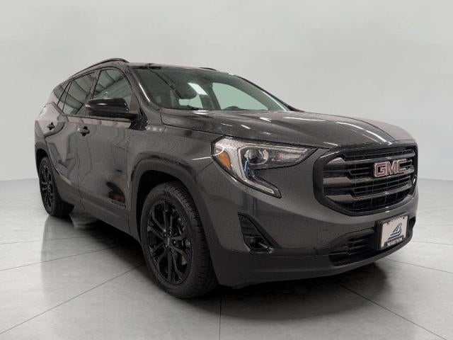 2020 GMC Terrain SLT in Graphite Gray Metallic — front three-quarter view