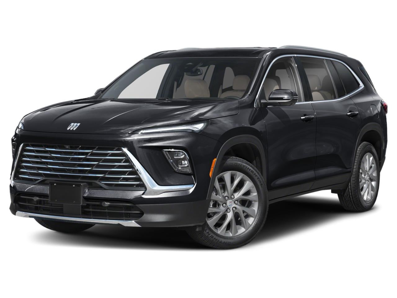 2025 Buick Enclave Preferred in Ebony Twilight Metallic — front three-quarter view