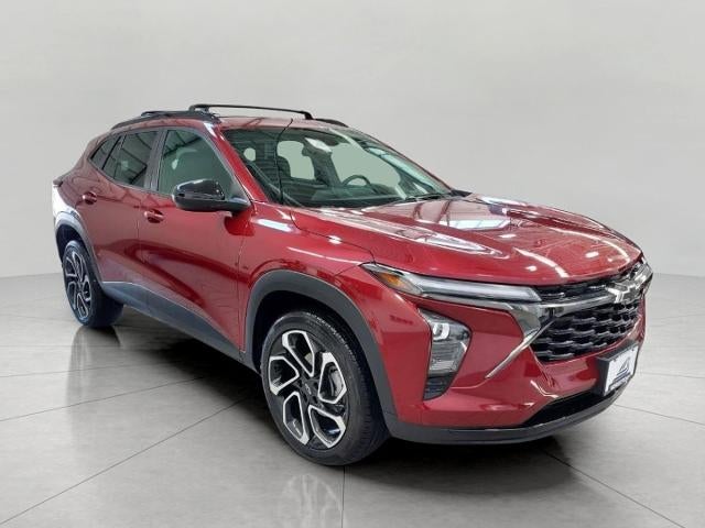 2024 Chevrolet Trax 2RS in Crimson Metallic — front three-quarter view