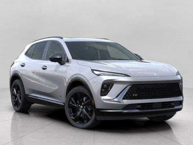 2026 Buick Envision Sport Touring in Moonstone Gray Metallic — front three-quarter view